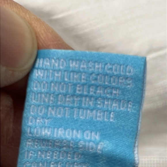 J MCLAUGHLIN Balloon SLV Pintuck Split V-Neck 100% Cotton Cottage White Blouse L - Picture 13 of 15